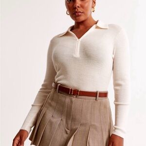 Abercrombie & Fitch Merino Wool Half Zip